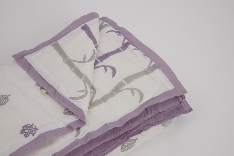 Buy Single Quilt- K for Koala- Purple | Shop Verified Sustainable Bed Linens on Brown Living™