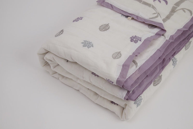 Buy Single Quilt- K for Koala- Purple | Shop Verified Sustainable Bed Linens on Brown Living™