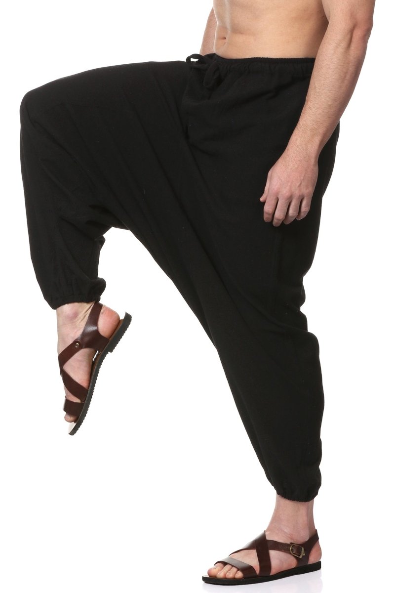 Buy Men's Combo Pack of 2 Harem Pants | Black & Maroon | GSM-170 | Free Size | Shop Verified Sustainable Products on Brown Living