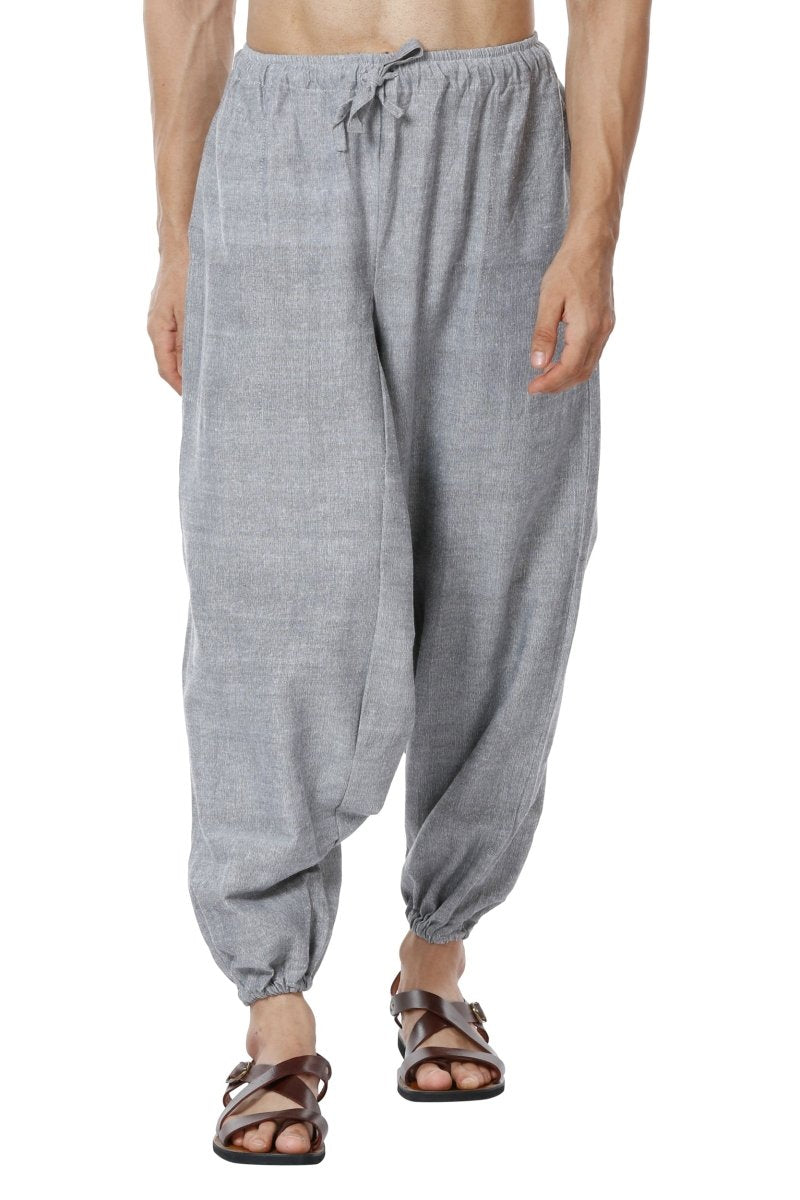 Buy Men's Combo Pack of 2 Harem Pants | Blue and Grey | GSM-170 | Free Size | Shop Verified Sustainable Products on Brown Living