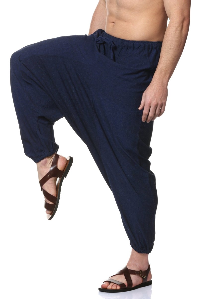 Buy Men's Combo Pack of 2 Harem Pants | Dark Blue & Black | GSM-170 | Free Size | Shop Verified Sustainable Products on Brown Living