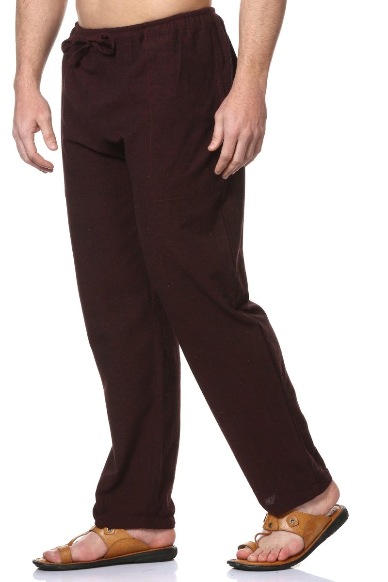 Buy Men's Combo Pack of 2 Lounge Pants | Dark Blue & Maroon | GSM-170 | Free Size | Shop Verified Sustainable Products on Brown Living