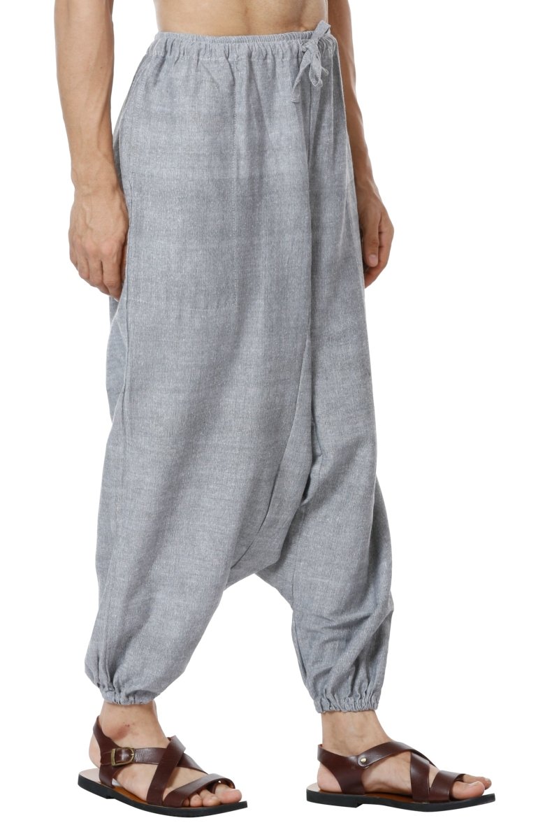 Buy Men's Harem Pant Combo Set of 2 | Grey & Black | GSM - 170 | Free Size | Shop Verified Sustainable Products on Brown Living