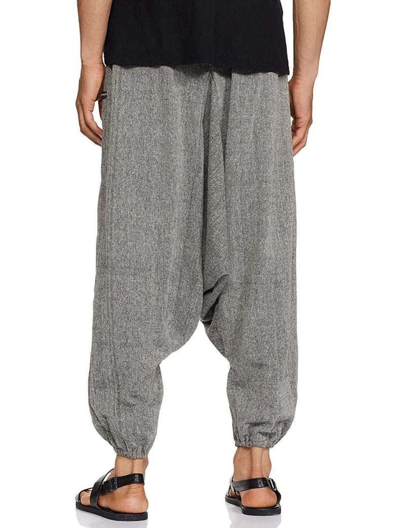 Buy Men's Harem Pant | Grey | Fits Waist Size 26" to 38" | Shop Verified Sustainable Mens Pyjama on Brown Living™