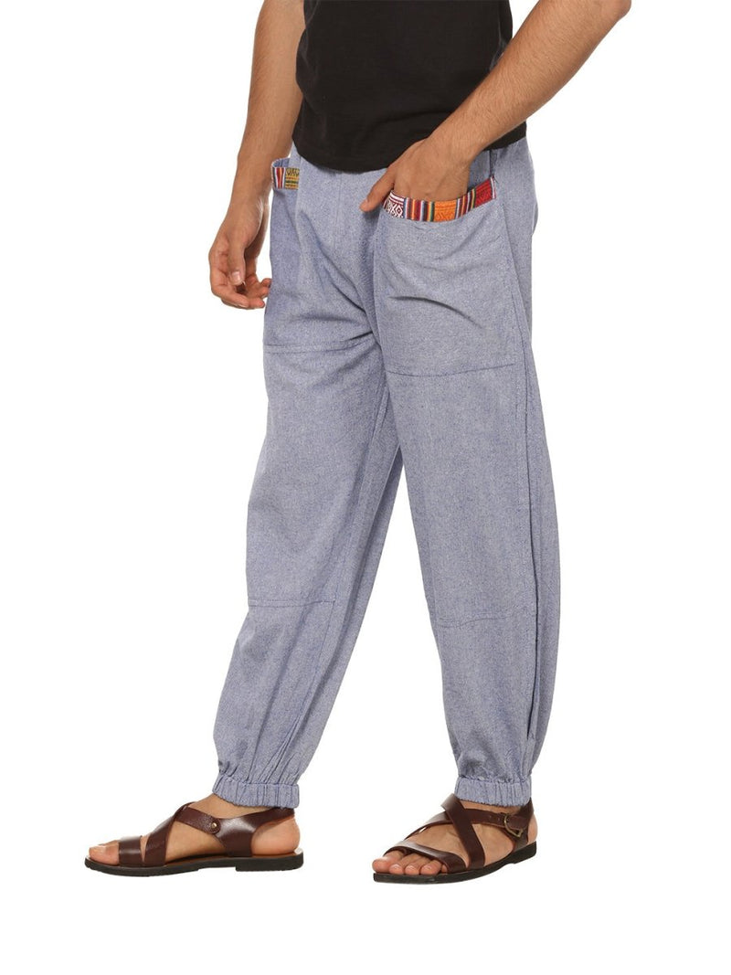 Buy Men's Hopper | Lavender Blue | Fits Waist Sizes 28 to 38 Inches | Shop Verified Sustainable Mens Pyjama on Brown Living™