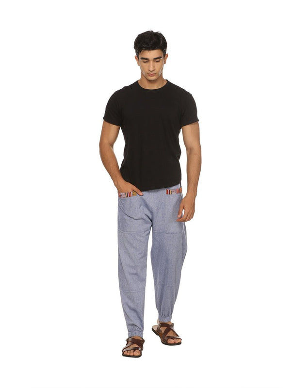 Buy Men's Hopper | Lavender Blue | Fits Waist Sizes 28 to 38 Inches | Shop Verified Sustainable Mens Pyjama on Brown Living™