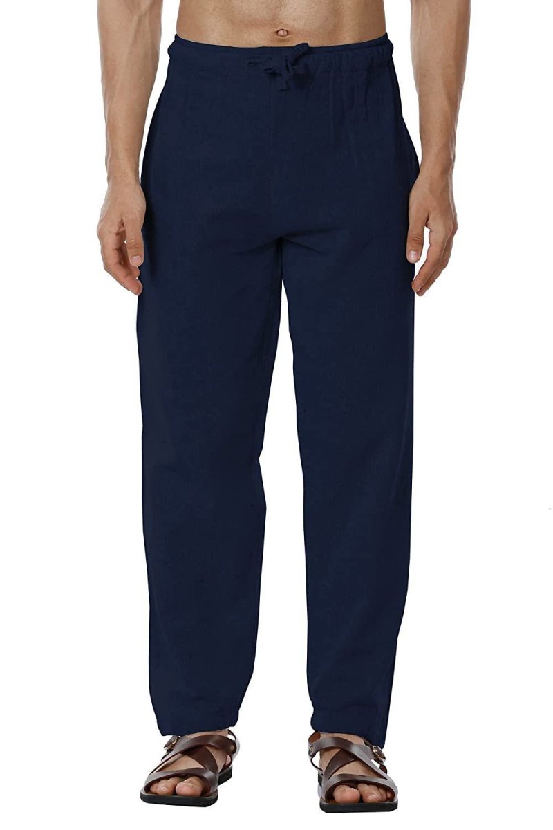 Buy Men's Lounge Pant | Dark Blue | GSM-170 | Free Size | AT1011 | Shop Verified Sustainable Products on Brown Living