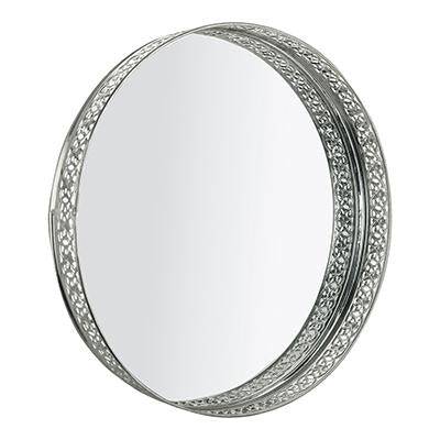 Buy Arts Metal Mirror Tray - (25Dia cm Silver) | Shop Verified Sustainable Table Decor on Brown Living™