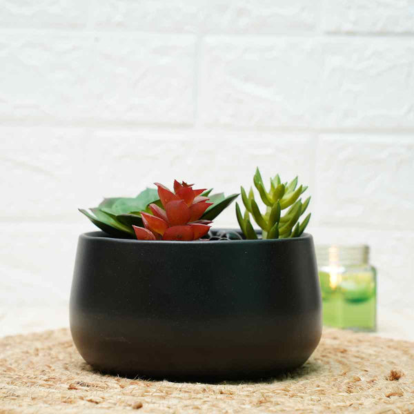 Buy Metal Planters For Living Room | Black | Shop Verified Sustainable Pots & Planters on Brown Living™