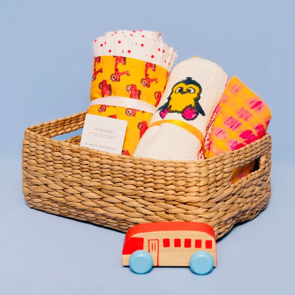 Buy Mini Aloka Baby Hamper- Penguins | Shop Verified Sustainable Gift Hampers on Brown Living™