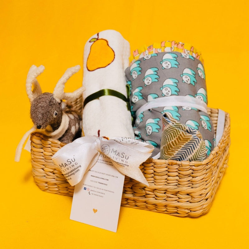 Buy Mini Aloka Baby Hamper Yellow Mellow | Shop Verified Sustainable Gift Hampers on Brown Living™