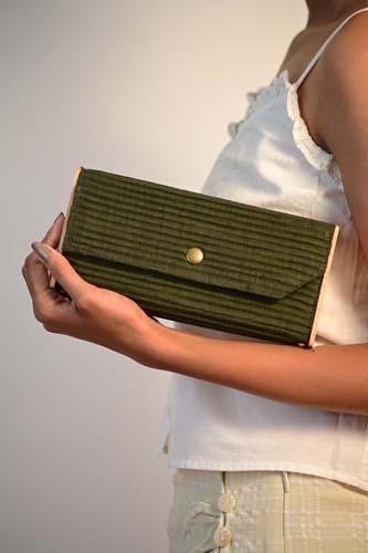 Buy Mini Clutch - Olive | Shop Verified Sustainable Womens Clutch on Brown Living™