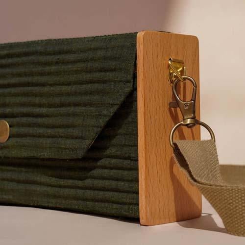 Buy Mini Clutch - Olive | Shop Verified Sustainable Womens Clutch on Brown Living™