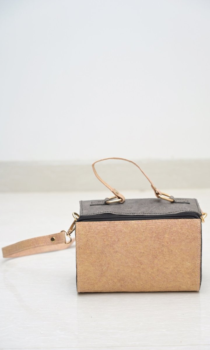 Buy Mini Natural Duffle | Made with coconut leather | Shop Verified Sustainable Womens Handbag on Brown Living™