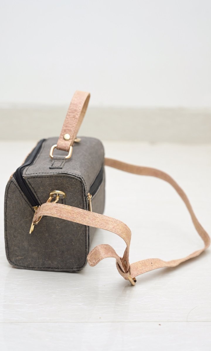 Buy Mini Natural Duffle | Made with coconut leather | Shop Verified Sustainable Womens Handbag on Brown Living™