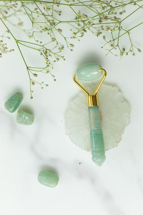 Buy Mini Roller Aventurine | Shop Verified Sustainable Massager on Brown Living™