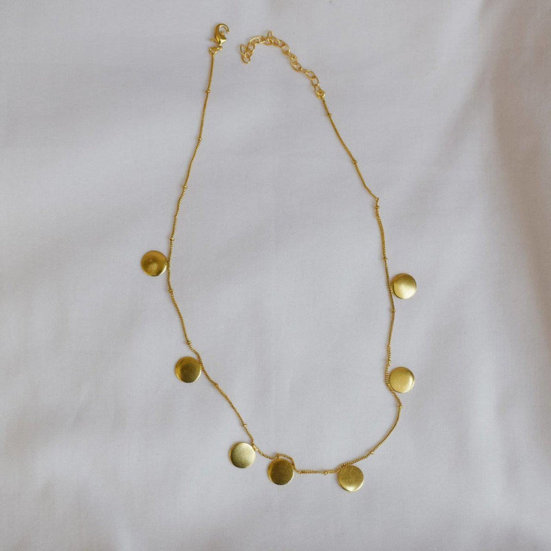 Buy Minimal Handcrafted Brass Necklace | Shop Verified Sustainable Womens Necklaces on Brown Living™