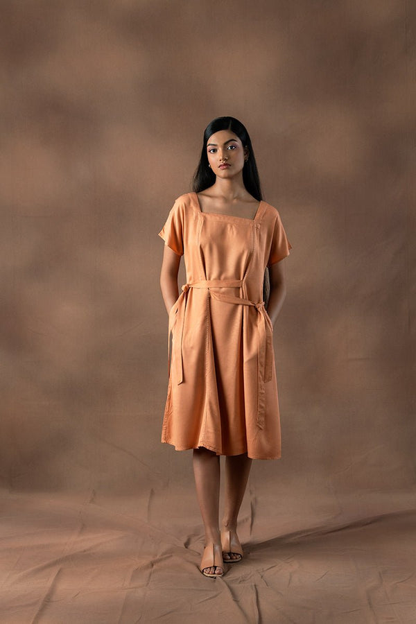 Buy Nafis Viscose Fabric Straight Dress | Shop Verified Sustainable Products on Brown Living