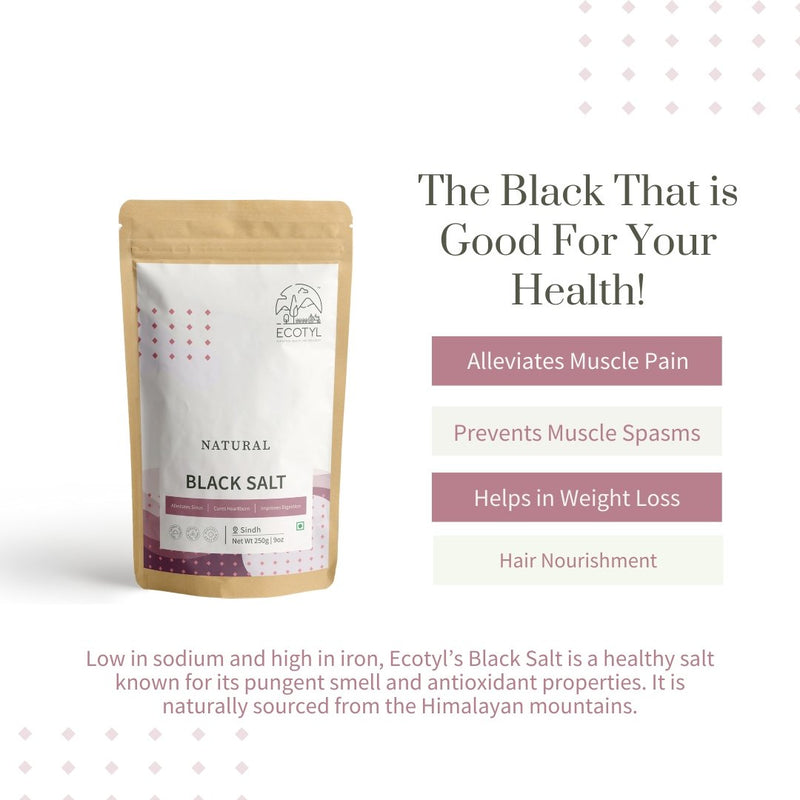 Buy Natural Black Salt Powder | Shop Verified Sustainable Cooking & Baking Supplies on Brown Living™