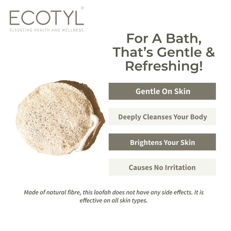 Buy Natural Body Loofah | For Gentle Exfoliation (Set of 2) | Shop Verified Sustainable Bath Accessories on Brown Living™