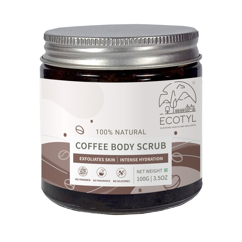 Buy Natural Coffee Body Scrub- 100g | For Gentle Exfoliation | Shop Verified Sustainable Body Scrub on Brown Living™