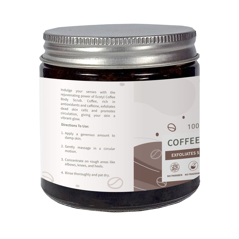 Buy Natural Coffee Body Scrub- 100g | For Gentle Exfoliation | Shop Verified Sustainable Body Scrub on Brown Living™