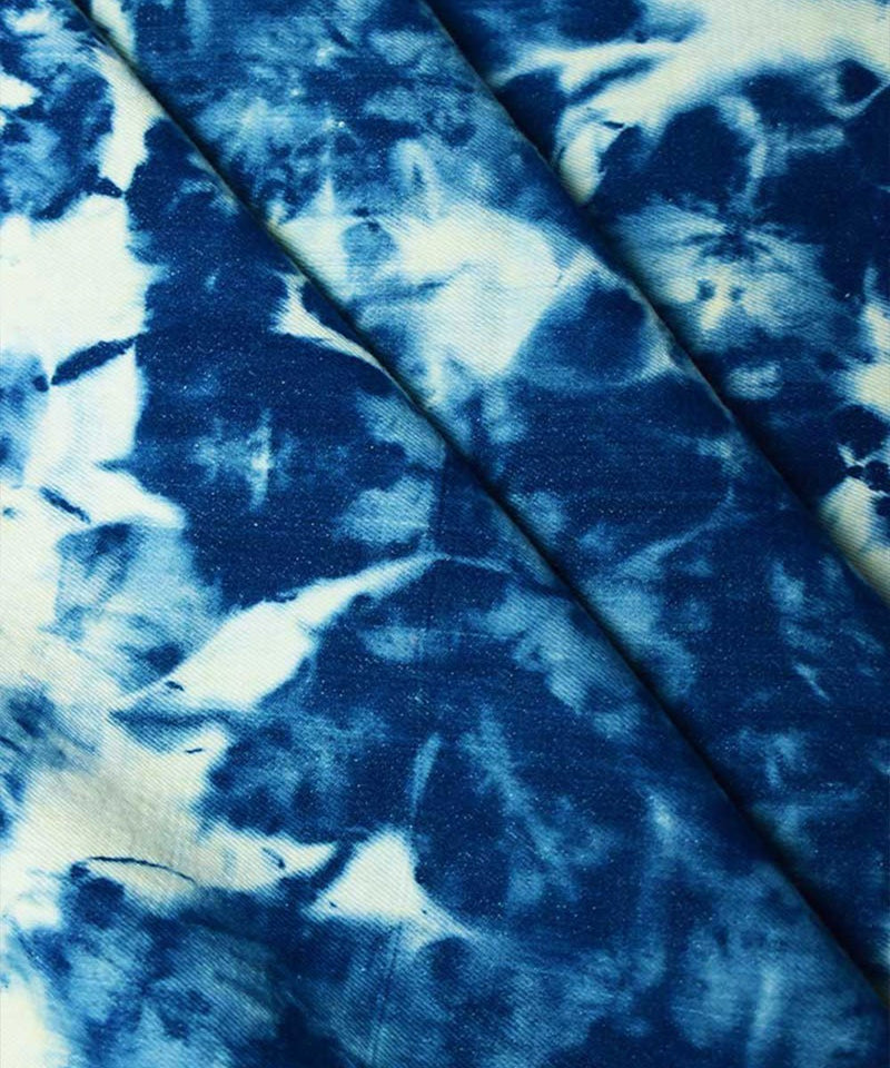 Buy Natural Dyed Handloom Indigo Denim Splash Washed | Shop Verified Sustainable Textiles on Brown Living™