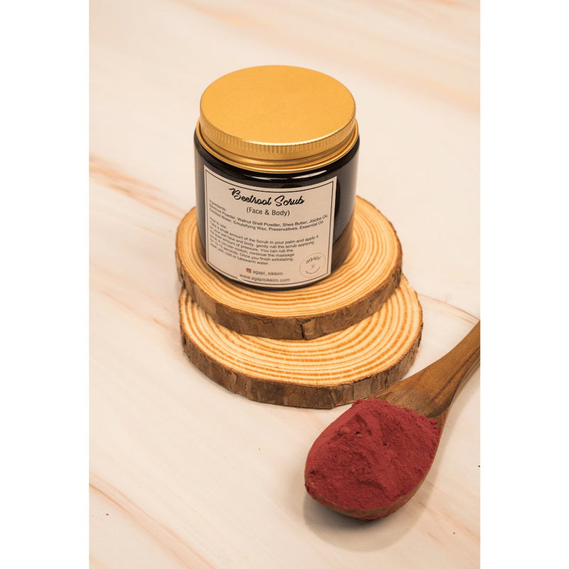 Buy Natural Exfoliating Beetroot Scrub- 100g | Shop Verified Sustainable Products on Brown Living