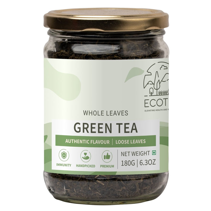 Buy Natural Green Tea Leaves | Handpicked | 180g | Shop Verified Sustainable Tea on Brown Living™