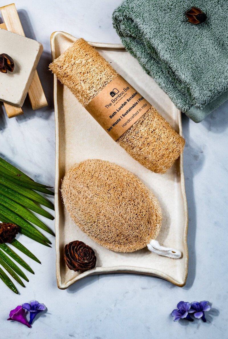 Buy Natural Loofah | Straight & Round Eco Friendly Loofah | Bottle Gourd Exfoliating Loofa Sun Dried | Shop Verified Sustainable Bath Accessories on Brown Living™