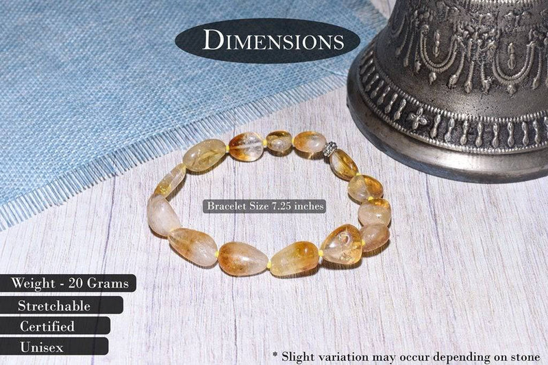 Buy Natural Unisex Citrine Bracelet - Beige | Shop Verified Sustainable Womens Accessories on Brown Living™