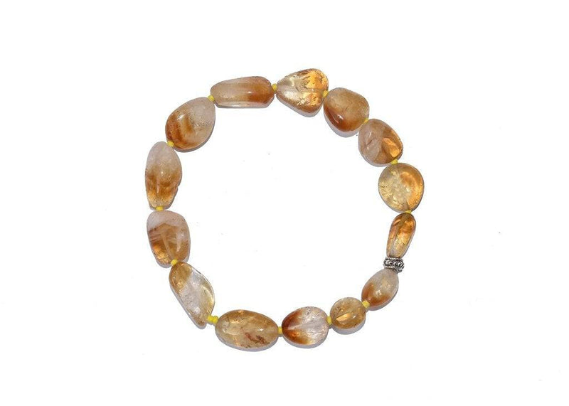 Buy Natural Unisex Citrine Bracelet - Beige | Shop Verified Sustainable Womens Accessories on Brown Living™