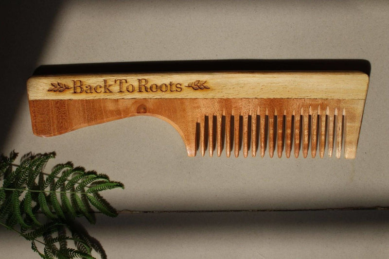 Buy Neem Comb | Comb with Handle | Full Size | Shop Verified Sustainable Hair Comb on Brown Living™