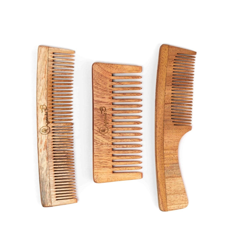 Buy Neem Comb combo | Shop Verified Sustainable Hair Comb on Brown Living™