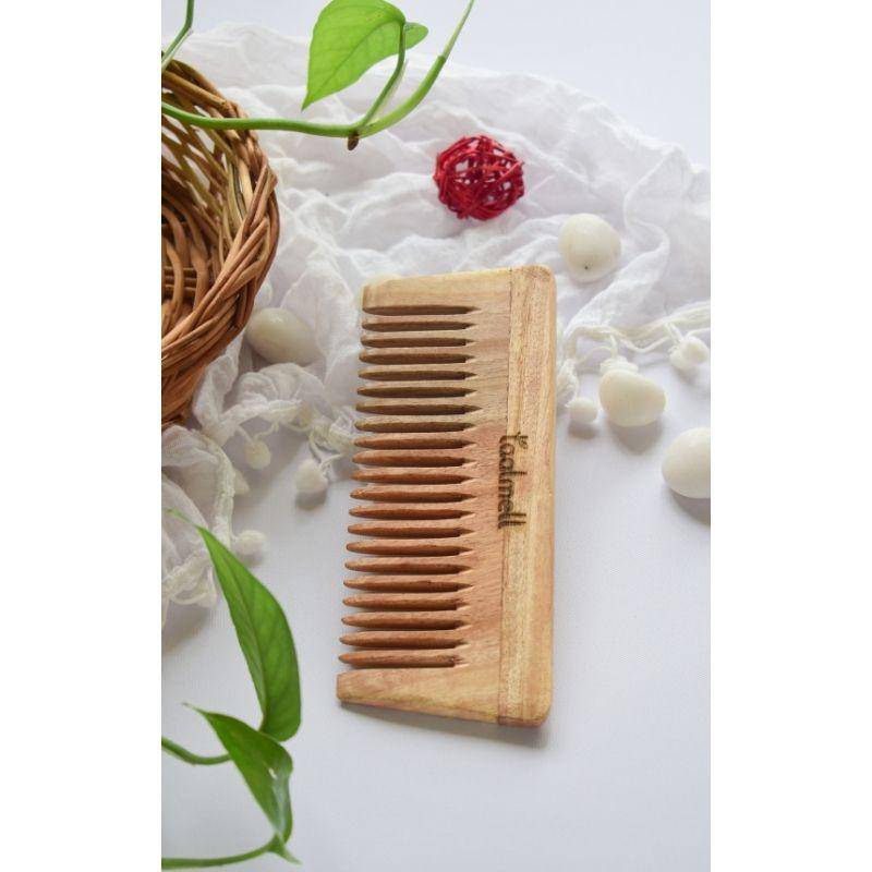 Buy Neem Detangle Comb | Pack of 3 | Wide-toothed Tip | Makes Detangling of Hair Easy | Use on wet hairs | Shop Verified Sustainable Hair Comb on Brown Living™