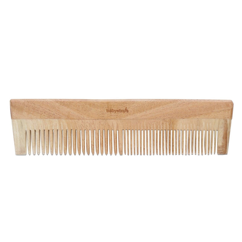 Buy Neem Wood Comb | Wooden Comb | Dual Tooth | Shop Verified Sustainable Hair Comb on Brown Living™