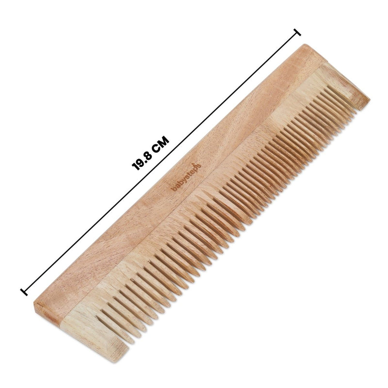 Buy Neem Wood Combs COMBO | Wooden Comb | Fine | Dual Combo | Shop Verified Sustainable Hair Comb on Brown Living™