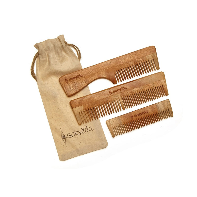 Buy Neem Wood Comb with Anti-fungal & Anti-bacterial Properties for Healthy Hair and Scalp | Shop Verified Sustainable Hair Comb on Brown Living™