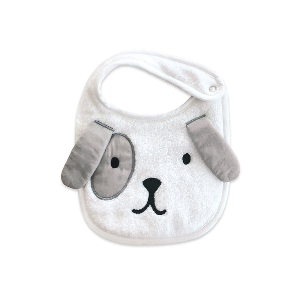 Buy Newborn Bib - Puppy | Shop Verified Sustainable Baby Bibs & Hanky on Brown Living™