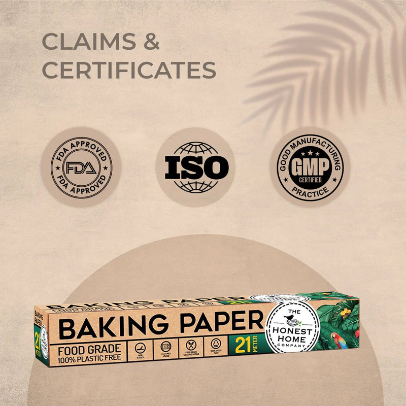 Non Sticky Baking Paper Roll- 21 Meters | Verified Sustainable Cooking & Baking Supplies on Brown Living™