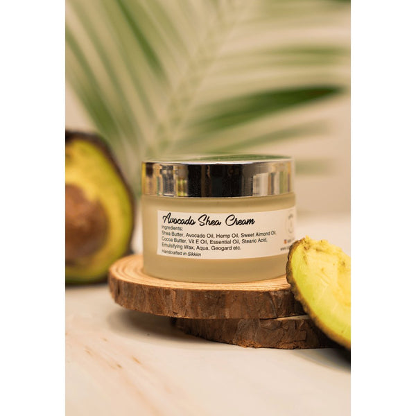 Buy Nourishing Avocado Shea Cream- 55 g | Shop Verified Sustainable Face Cream on Brown Living™