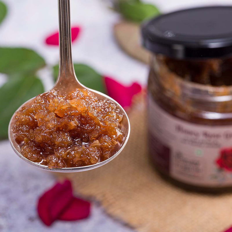 Nutrient Rich Honey Rosegulkand | Verified Sustainable Confectionaries on Brown Living™