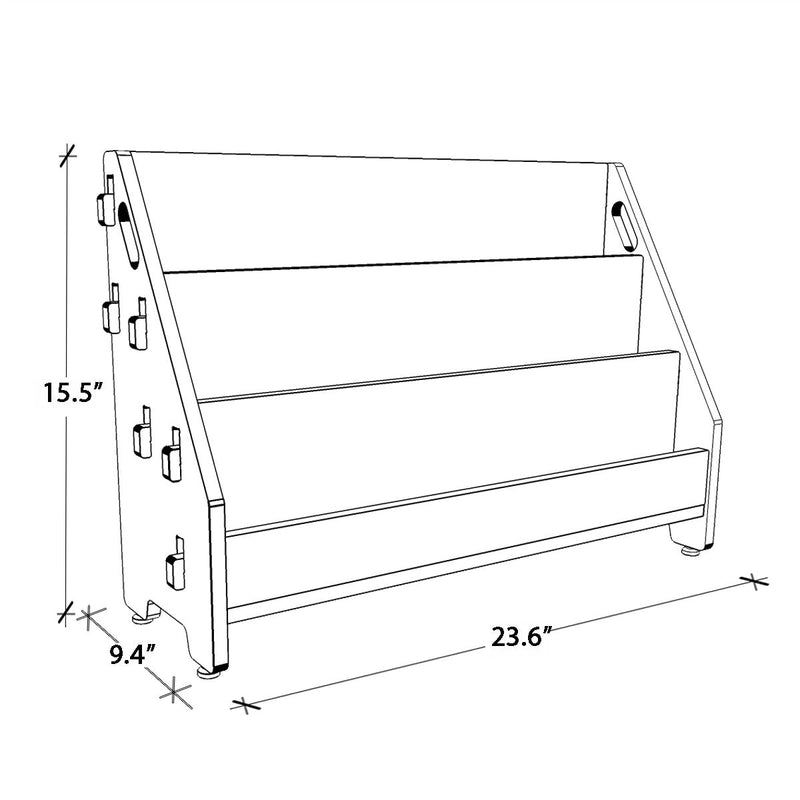 Buy Ochre Olive Book Rack (M) | Shop Verified Sustainable Decor & Artefacts on Brown Living™