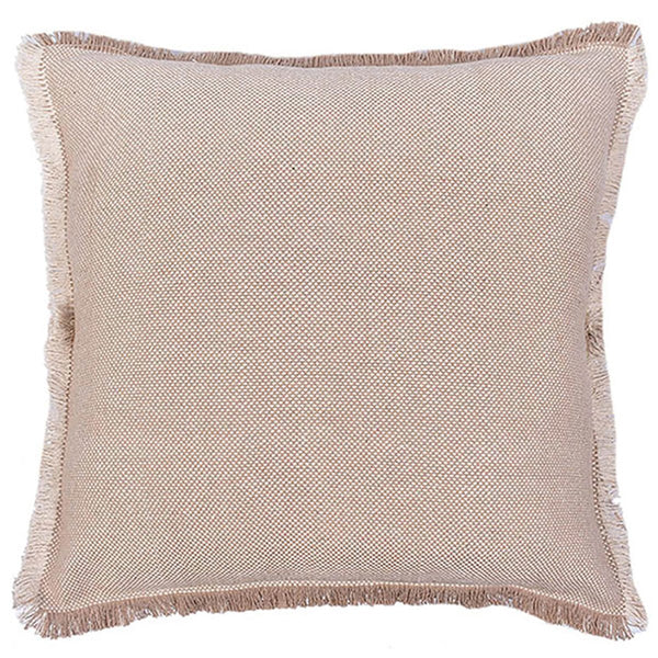 Buy Ombre Fringy Dusky Vanilla Cushion | Shop Verified Sustainable Covers & Inserts on Brown Living™