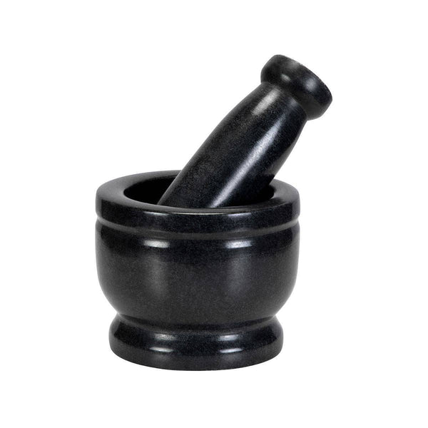 Buy Onyx Black Mortar & Pestle Set or Idi Kallu - 4 Inch - Marble | Shop Verified Sustainable Kitchen Tools on Brown Living™