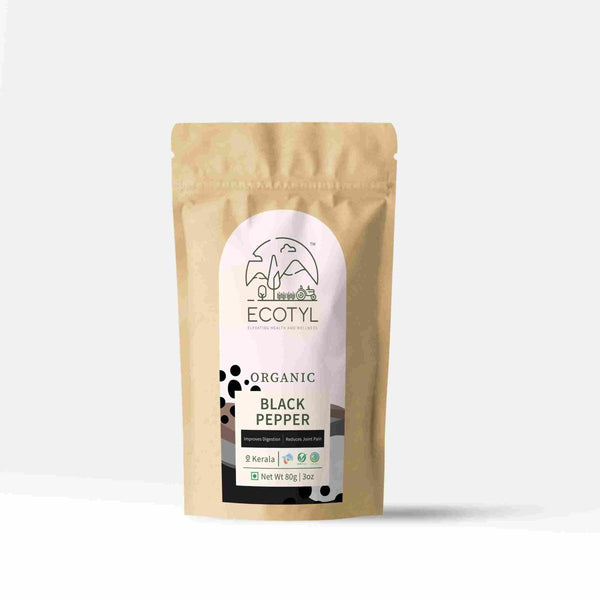 Buy Organic Black Pepper- 80 g | Shop Verified Sustainable Seasonings & Spices on Brown Living™