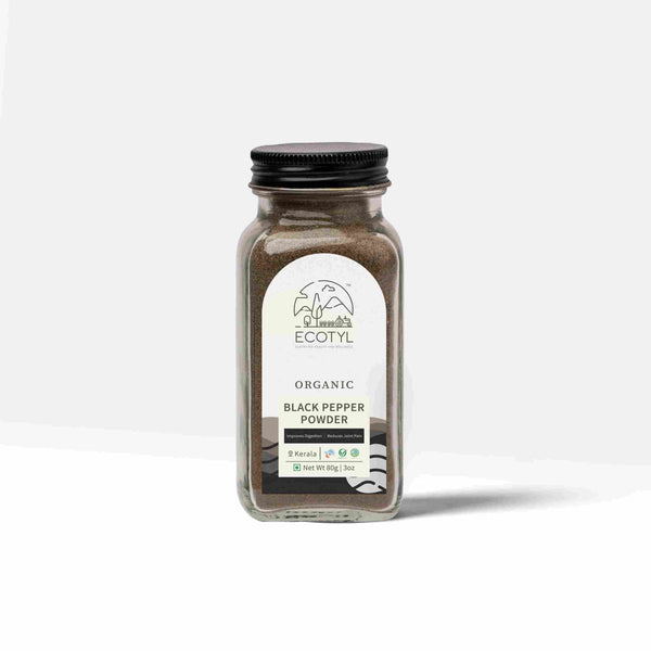 Buy Organic Black Pepper Powder- 80 g | Shop Verified Sustainable Seasonings & Spices on Brown Living™