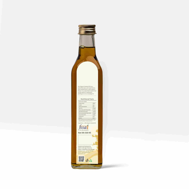 Buy Organic Cold-Pressed Mustard Oil- 500 ml | Shop Verified Sustainable Cooking Oils on Brown Living™