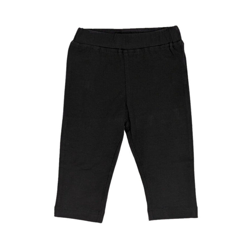 Buy Organic Cotton Baby Girl Leggings - Black | Shop Verified Sustainable Girls Leggings on Brown Living™