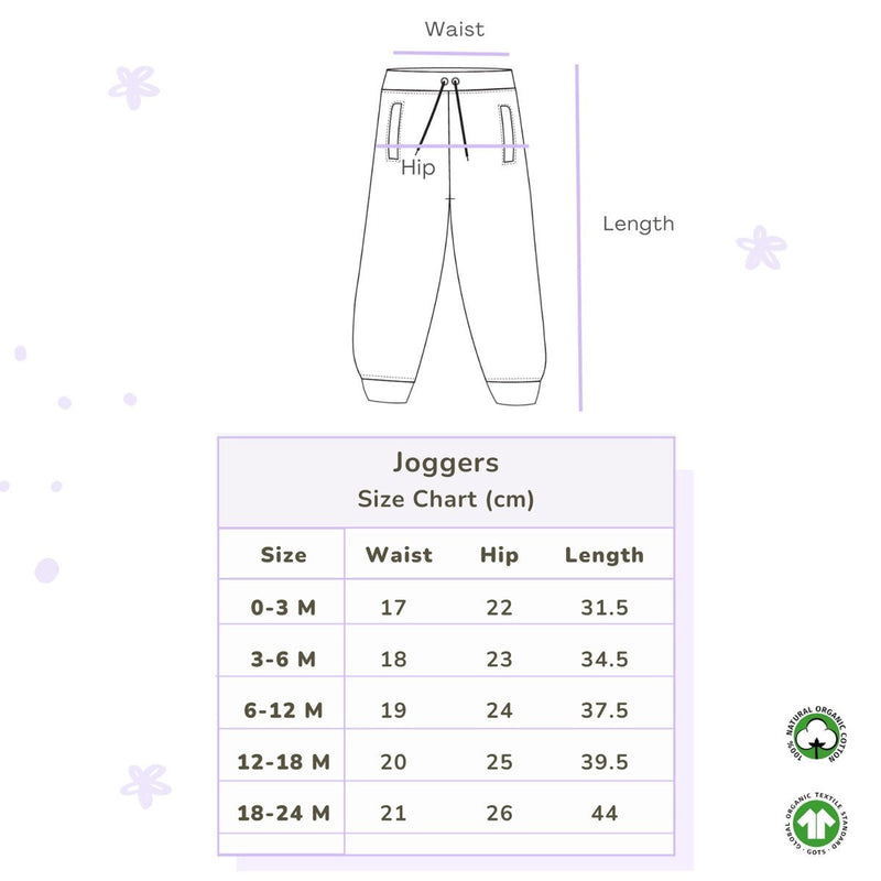 Buy Organic Cotton Baby Joggers- Blue | Shop Verified Sustainable Products on Brown Living